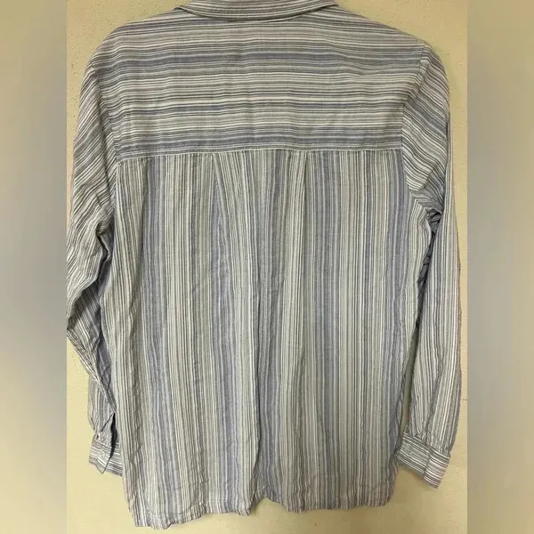 Athleta Button down top lightweight striped button down XL - Image 10