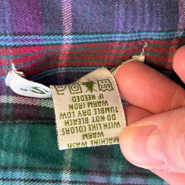 Orvis Women's Multicolor Plaid Button Down Shirt - Image 3
