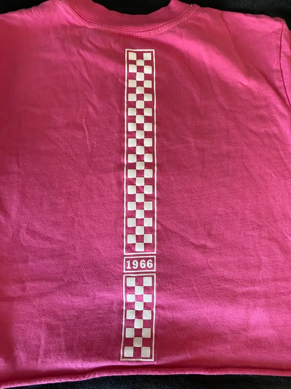 Vans pink cropped long sleeve - Image 2