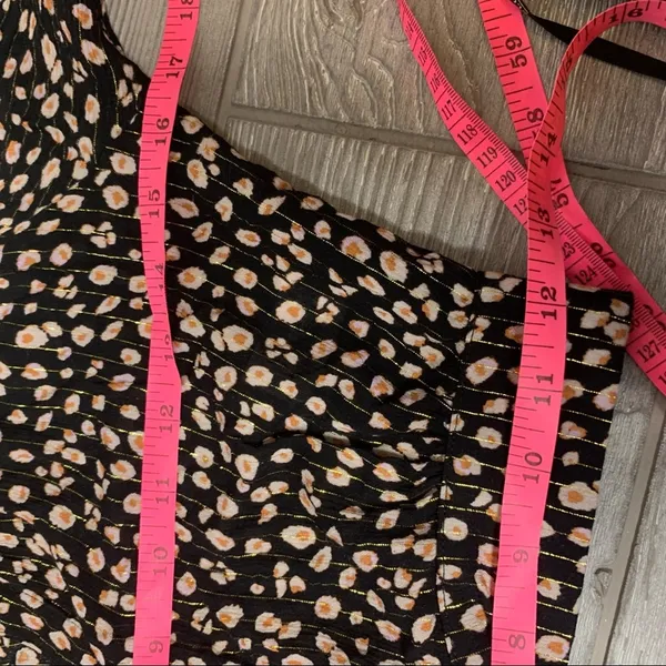 Blue Life Caden Crop Top leopard lurex strip sz‎ XS - Image 5