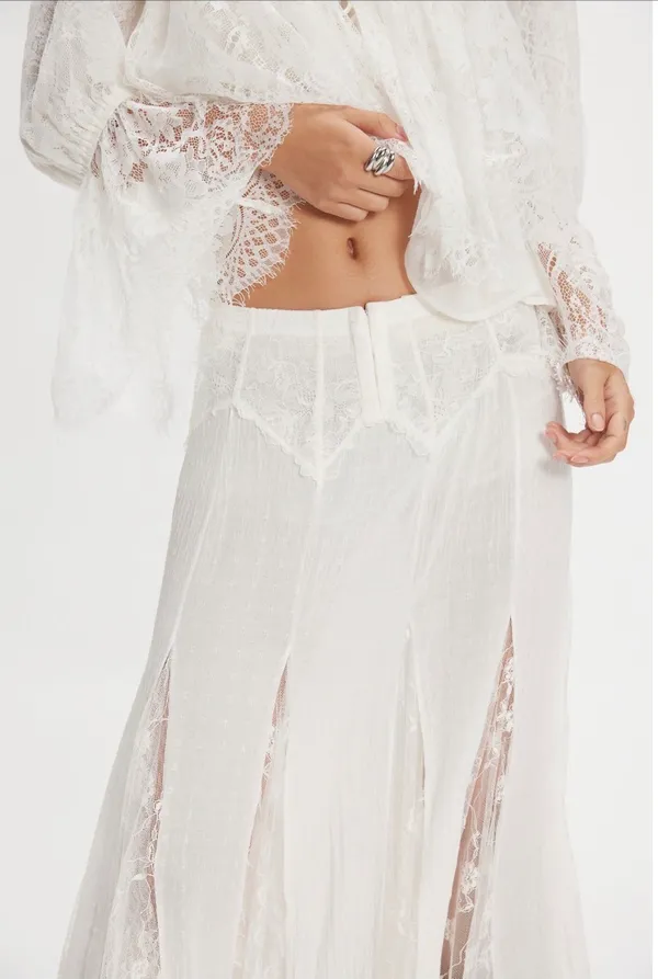 Free People Nice to meet you maxi slip skirt - Image 4