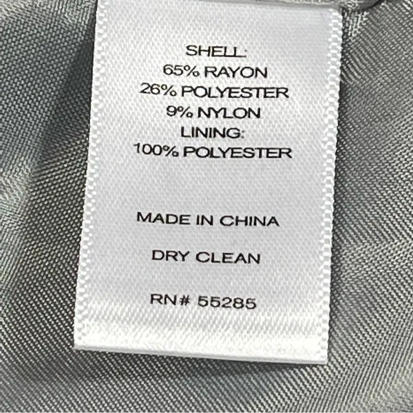 Express Double Breasted Silver Chiffon Trench Coat Size M - Image 11