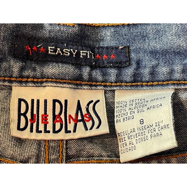 VTG Bill Blass High Rise Mom Cropped 90s Jeans 8 - Image 10