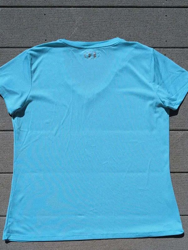 Under Armour Women's Loose Fit V-Neck Short Sleeve Shirt | Hear Gear - Image 7
