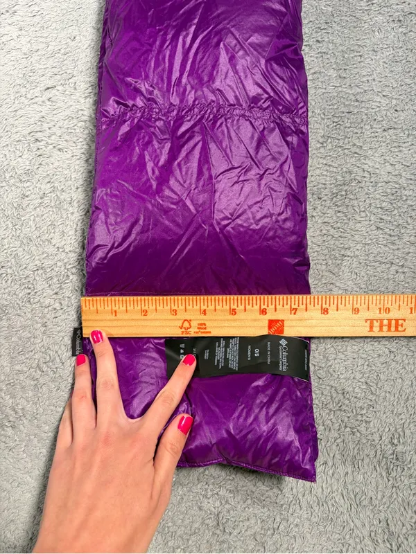 Columbia Women's Shiny Purple down Scarf O/S - Image 6