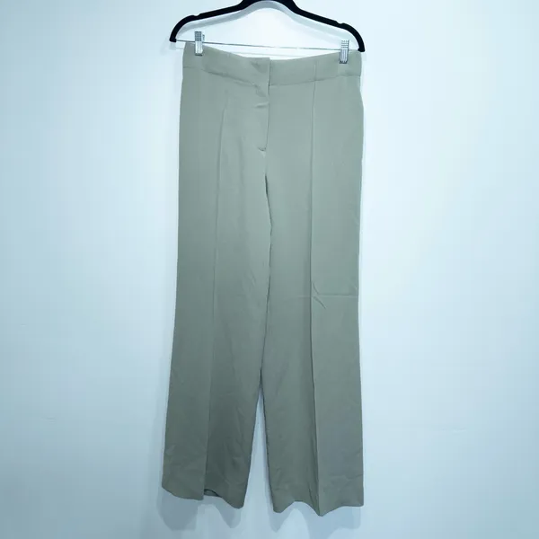 Club Monaco Green Oak/Chene High Rise Fluid Crepe Trousers Size 8 NWT - Image 2