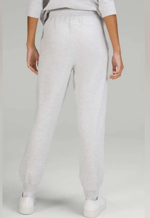 Lululemon Scuba High Rise Relaxed Joggers Heathered Light Gray Size 4 - Image 2