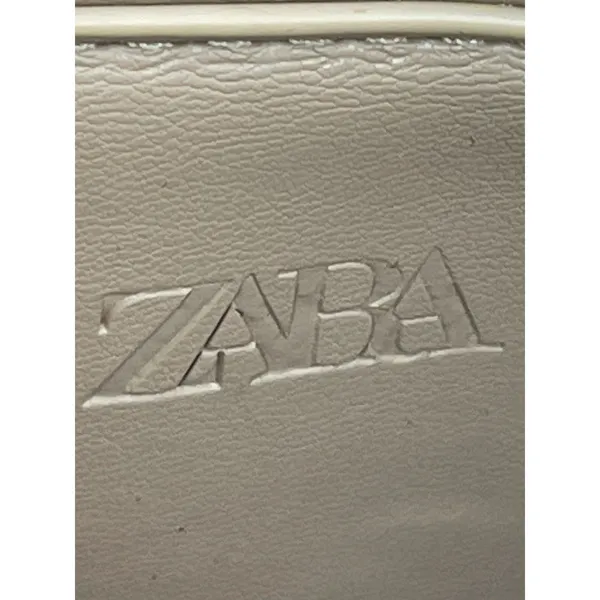 Zara Mini City Beige Faux Leather Vegan Chain Crossbody Bowling Satchel Bag - Image 5
