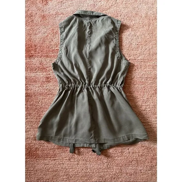 American Eagle Utility Vest Olive Green Lightweight Size S - Image 3