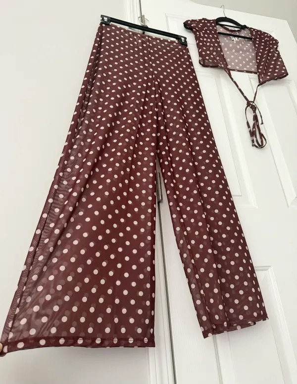 Dippin’ Daisy’s That Girl Sheer Mesh Matching Pants Set, Size S - Image 8