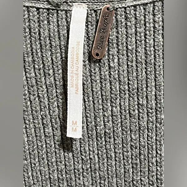 Free People Easy Street Gray Tunic sz Medium - Image 8