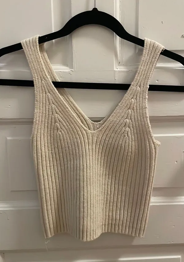 Sweater Tank White Size XS - Image 2