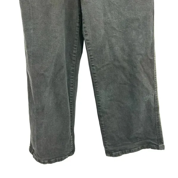 Levi's Mile High Wide Leg‎ Cropped Jeans Black Denim Size 24 - Image 5