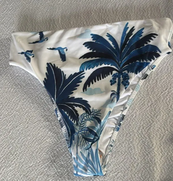 Farm Rio Dream Sky High Waisted Bikini Bottom, Size Medium, $95 - Image 6