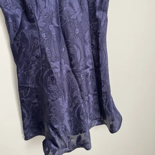 Victorias Secret Size XS Blue Slip Dress Lingerie Lace Floral Romantic - Image 2