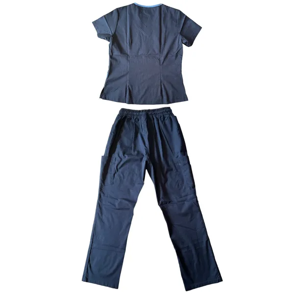 DAGACCI Navy Scrubs Top and Pants Set, Small Blue Size M - Image 2