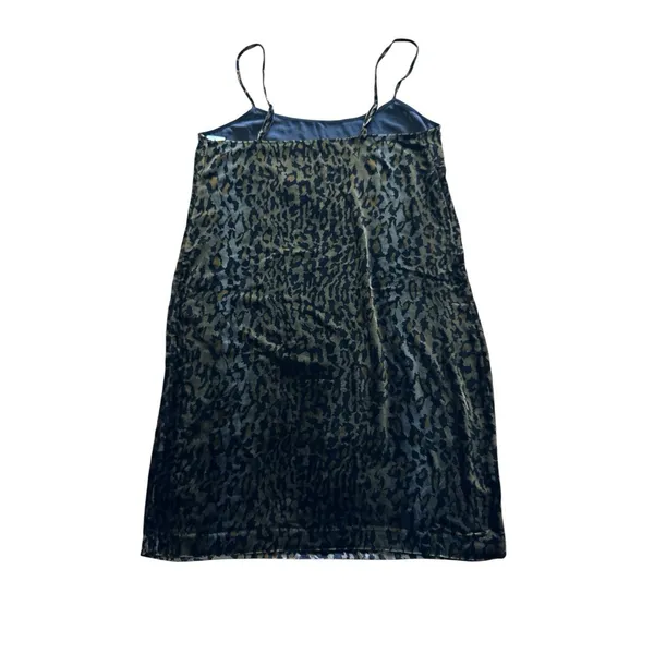Equipment NWT Joenna Velvet‎ Viscose Silk Slip Dress Medium Leopard Print - Image 9