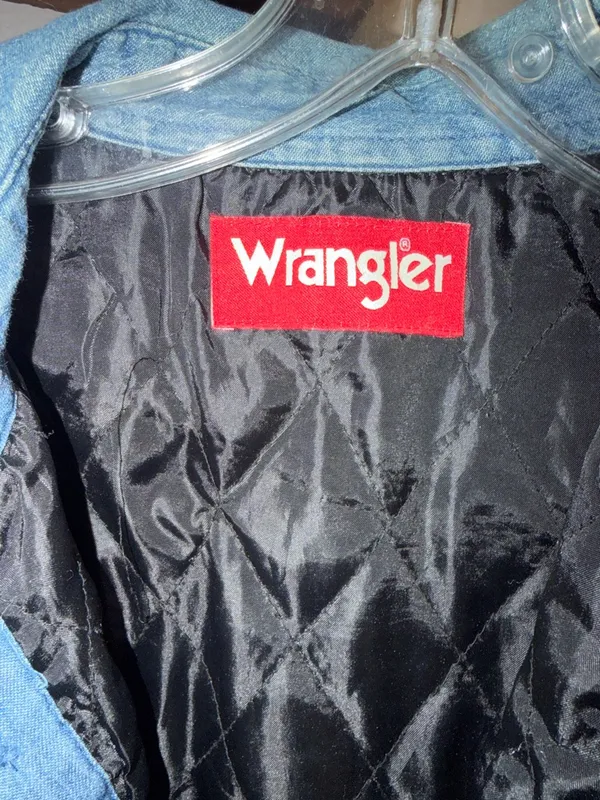 Vintage Wrangler Quilted Down Jean Jacket Unisex Gorpcore Ranch Chore Denim - Image 2