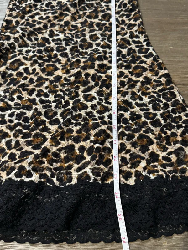 Vintage Victoria's Secret Leopard Print Slip with Black Trim - Image 9