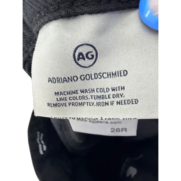 AG Adriano Goldschmied‎ Renn Utility Black High Rise Barrel Leg Pants 26R Gorp - Image 6