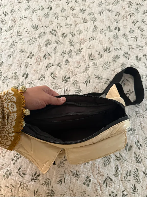 Free People Movement Cream White Fanny Bag Athletic - Image 9