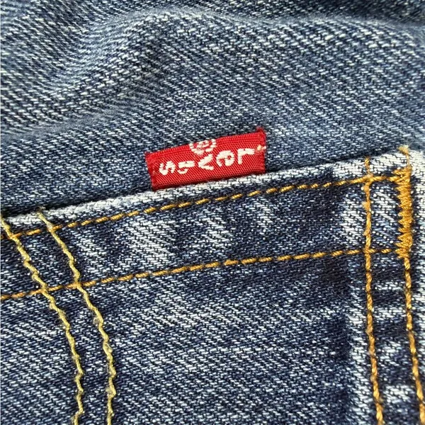 Levi’s 501 Original Cutoff Shorts W28 High Rise Button Fly Frayed Denim - Image 3