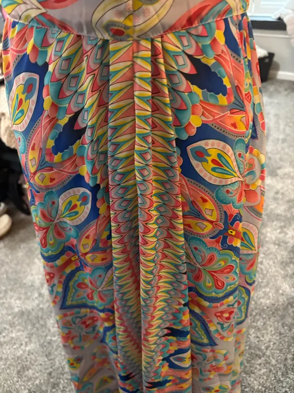 OSFM NWOT spaghetti strap printed dress Multiple - Image 7