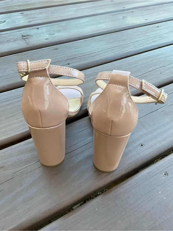 Steve Madden Blush Patent Block Heel Sandals🌷🌷 - Image 2