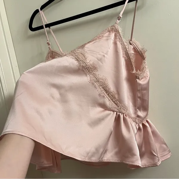 NWT Georgie Lacey Layering Cami Pink Large - Image 9