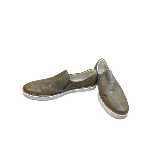 Ugg Womens Green Leather Slip-On Loafers Shoes Size 8 SKU8133 - Image 2