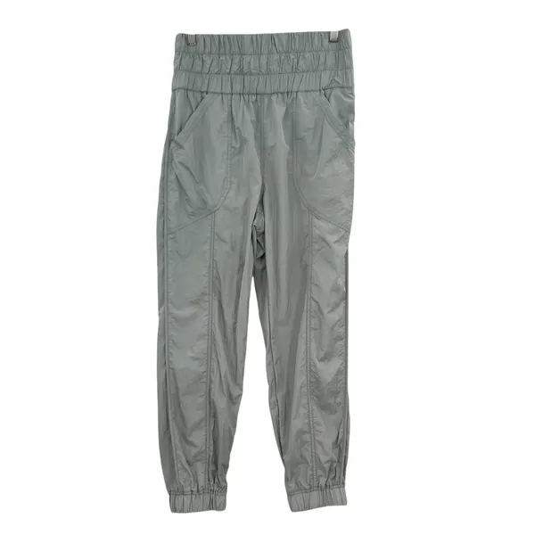 Free‎ People Movement Way Home Joggers Pants Nylon Windbreaker Gray Size Small - Image 3