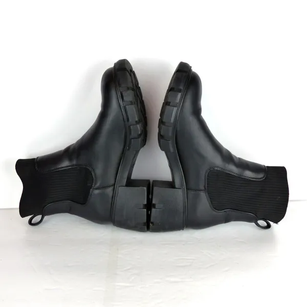 Steve Madden Hayle Chelsea Boots Womens 9 Black Vegan Chunky Lug Sole Platform - Image 9