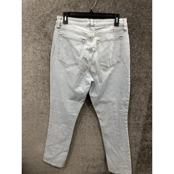 Abercrombie & Fitch Womens Jeans 30 10R Light Wash Curve Love Seam Split Hem - Image 5