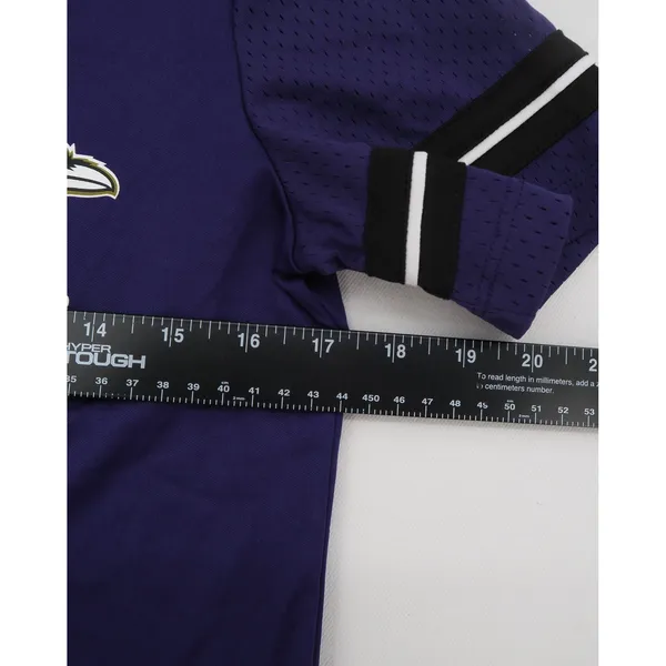 Fanatics Baltimore Ravens Womens Purple Lace Up Rhinestone Jersey Shirt Small - Image 7