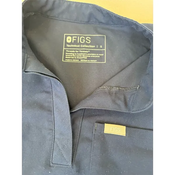 FIGS Unisex Scrub Top Size S Blue V-Neck Short‎ Sleeve Workwear - Image 2