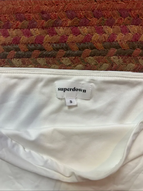 NWT superdown White Asymmetrical TUBE TOP STRAPLESS STRETCH - Image 2