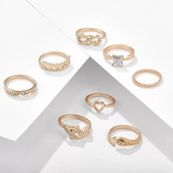 3/$30 💛 Boho Ring Set Gold - Image 4