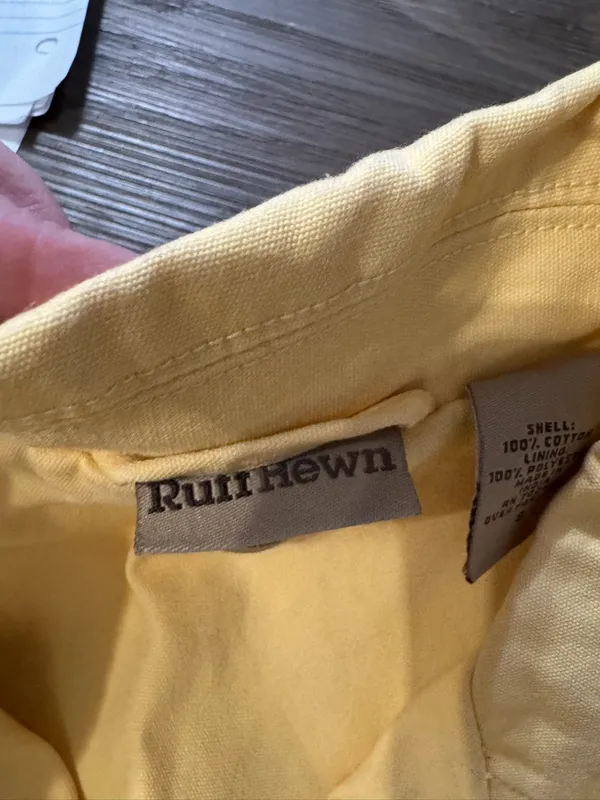 Vintage Ruff Hewn Sunny Yellow Trench Coat with Studded Belt - Image 7