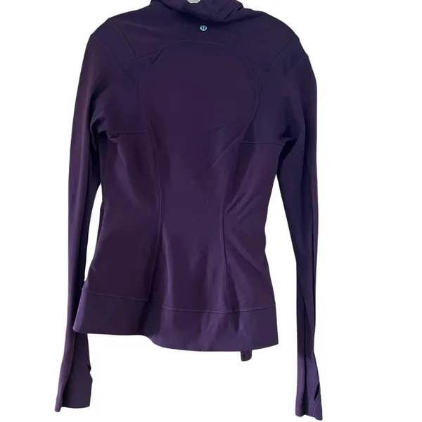 Lululemon Bhakti Yoga Jacket Luon Bordeaux Red Size 4 - Image 4