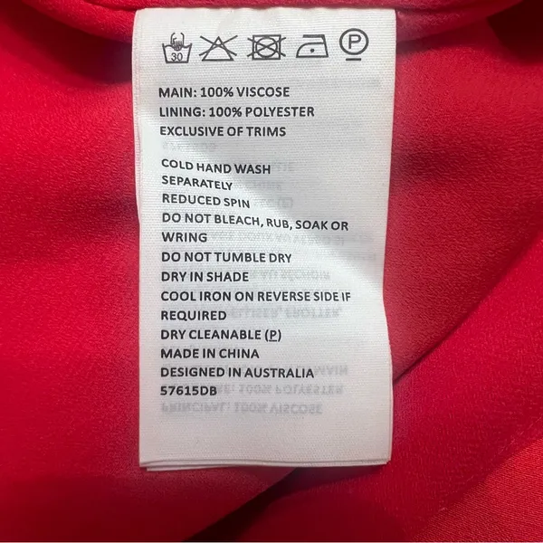 Bardot Mila High Jewel Neck Cowl Back Satin Slip Dress in Fire Red Size‎ 2 - Image 14