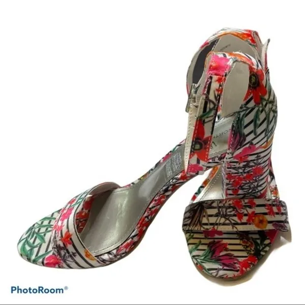 Worthington Heels Floral Striped Beckwith Size 6 - Image 2