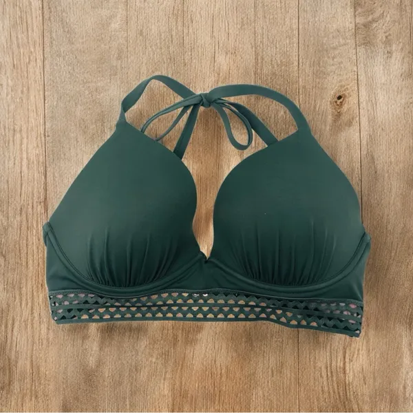 Shade and Shore bikini top Olive green Size 34 B - Image 3