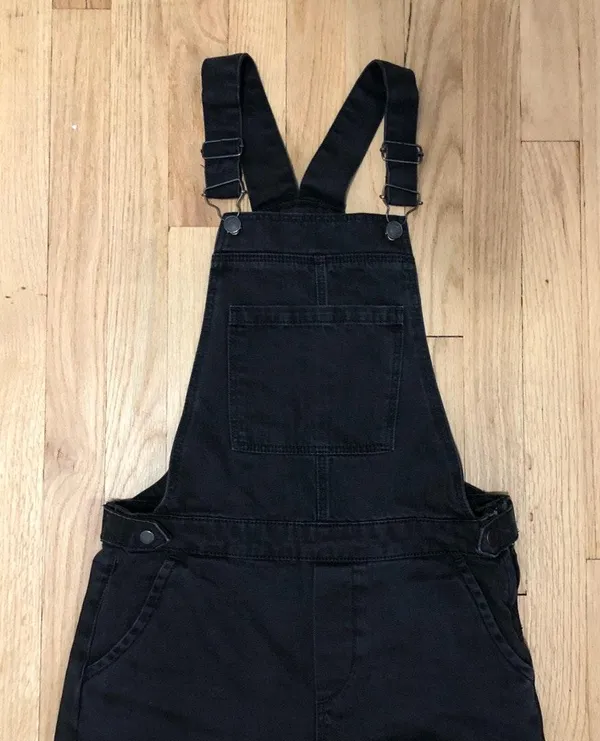 Topshop Black Slim Leg Overalls - Image 4