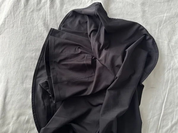 Old Navy High-Waisted PowerSoft Skort Light Black Heather Sz Small ($36.99) - Image 5