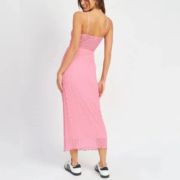 Emory Park‎ Kennedy Cut Out Midi Dress - Size M - Pink - NWT - Image 2