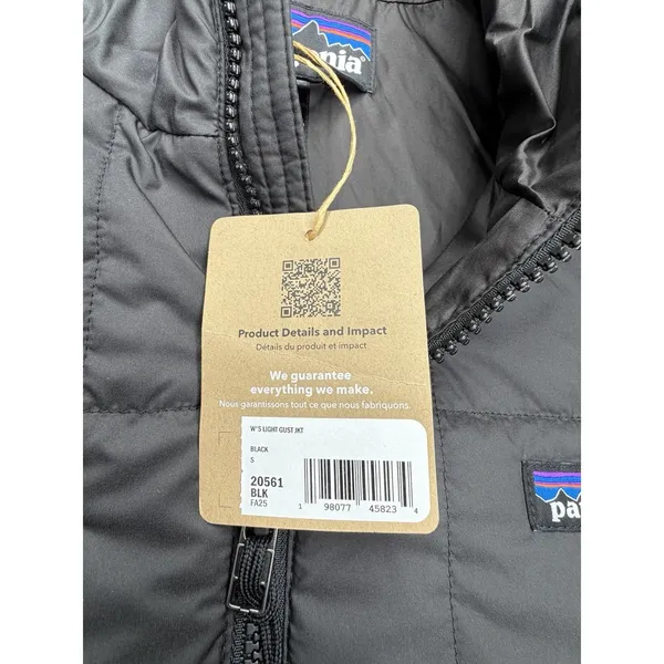 Patagonia Women's Light Gust Jacket Black Small NWT ($249 Retail) - Image 5