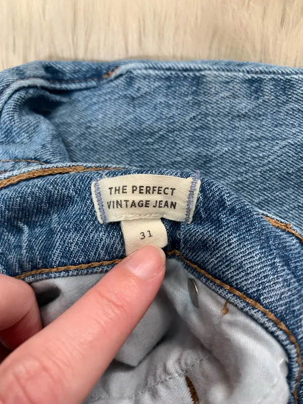 Madewell The Perfect Vintage Jean Belbury Wash High Waist Tapered Mom Jeans Size - Image 5
