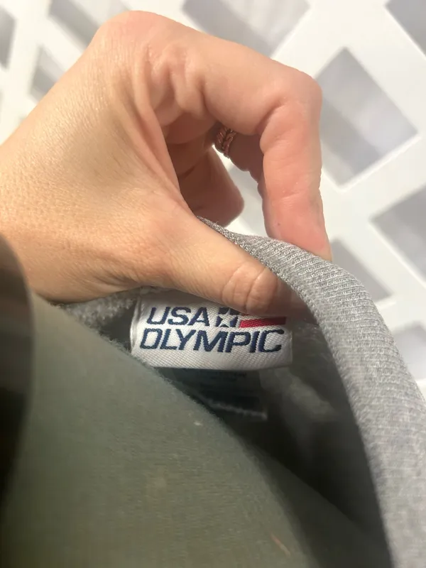 USA Olympic Gray Crewneck Sweatshirt XXL Oversized Fleece Pullover Unisex - Image 7