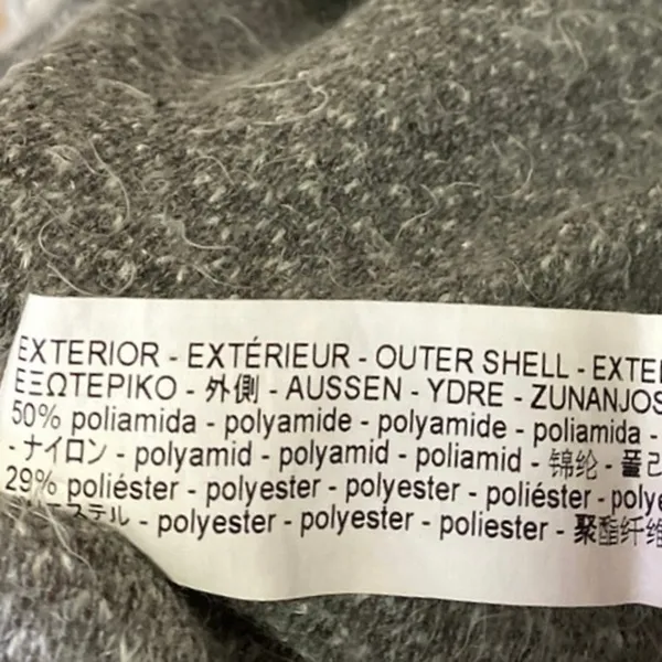 Stradivarius Gray Dolman Half Sleeve Fuzzy Eyelash Knit Zip Sweater Top Size S - Image 5