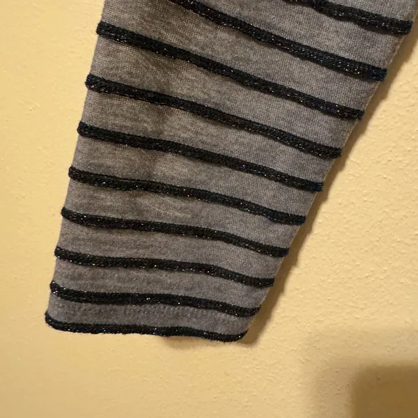 Wild Fable Gray and Black Striped Top - Image 3